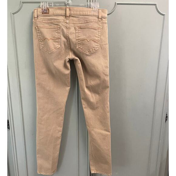 Red Engine Size 29 Cayenne Low Rise Skinny Khaki Twill Denim Jeans Vintage - Picture 4 of 7